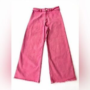 Zara Pink Wide-Leg Jeans